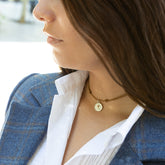 GRANO DE MOSTAZA - collar 12mm con cordón